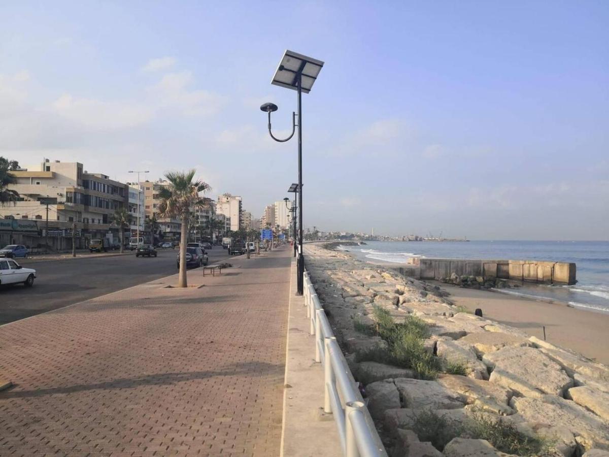 Big Seafront Apartment In Saida Lebanon Bagian luar foto